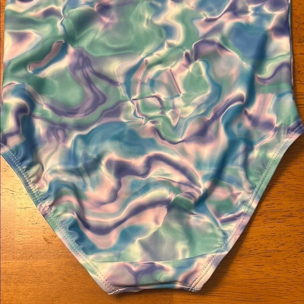 Hurley Blue and White One Piece Swimsuit